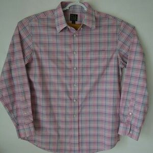JoS A Bank Long Sleeve Dress Shirt Size L